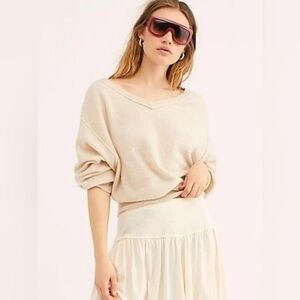 Free People Love Like This Cashmere Pullover Sweater XS